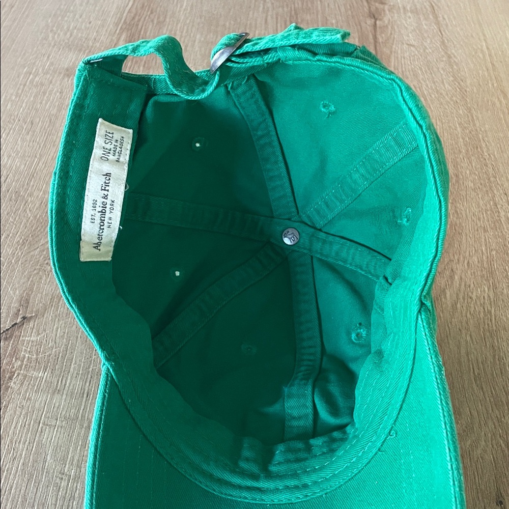 Abercrombie Fitch Green Baseball Hat Adjustable - Picture 4 of 6